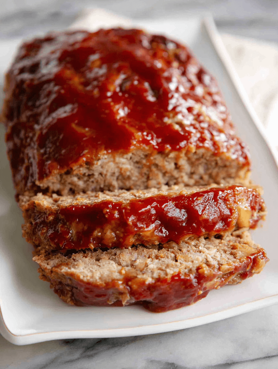 Lipton Onion Soup Mix Meatloaf: 5 Amazing Reasons Families Love This Classic Dish 13 sliced lipton onion soup mix meatloaf on white platter