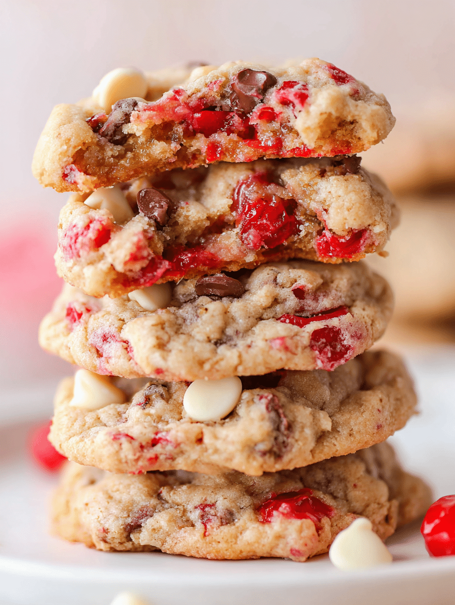 Maraschino Cherry Cookies: Amazing 20-Minute Soft Recipe 1 Maraschino cherry cookies served on a white platter