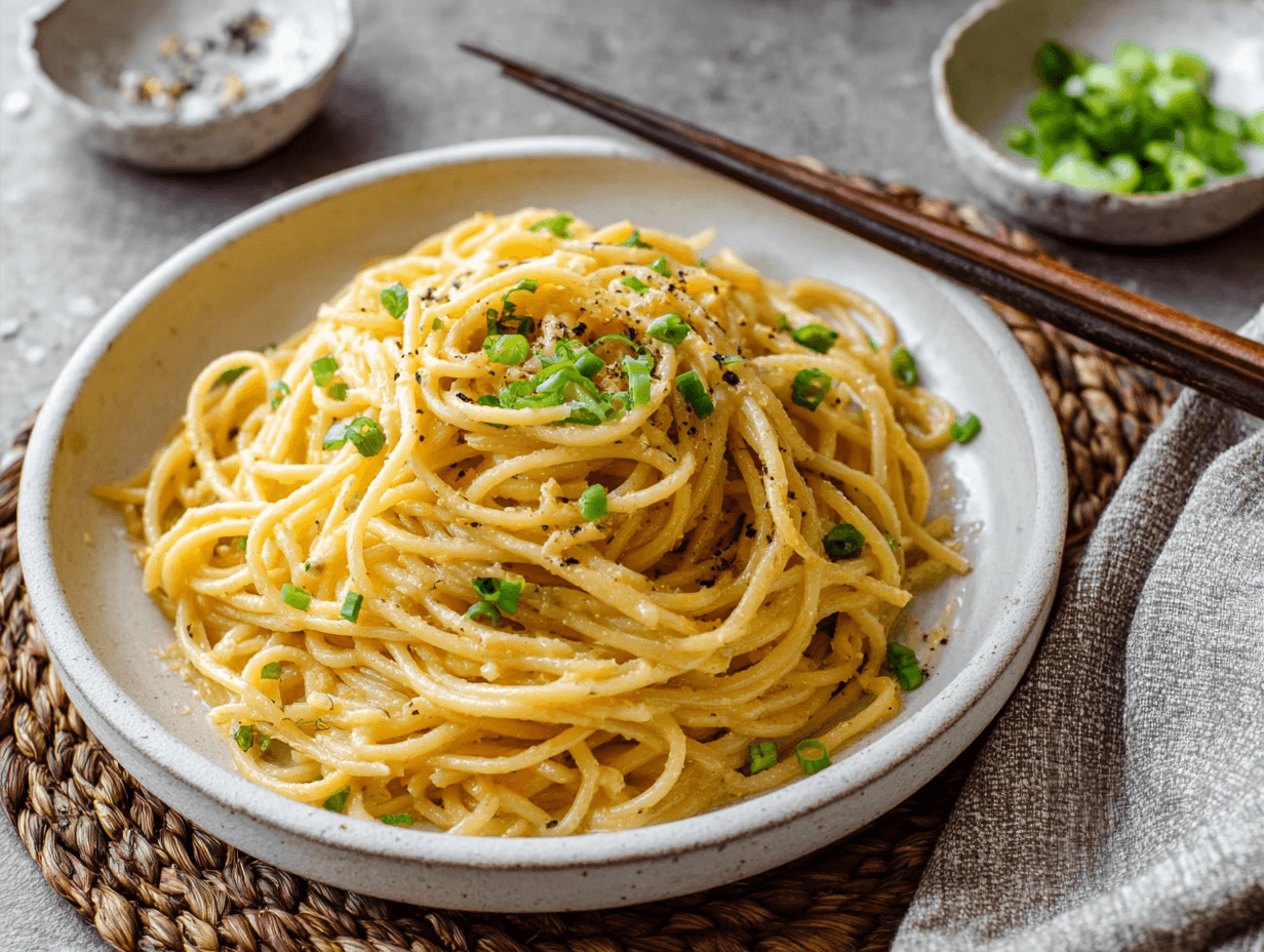 Vietnamese Garlic Noodles That Everyone Craves (Easy & Comforting) 5 Vietnamese Garlic Noodles (Mì Xào Tỏi) with buttery garlic sauce and green onions