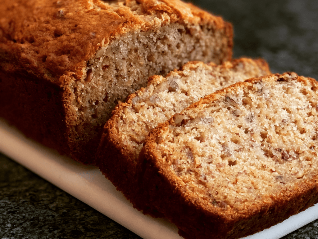 banana bread recipe with oil sliced homemade loaf