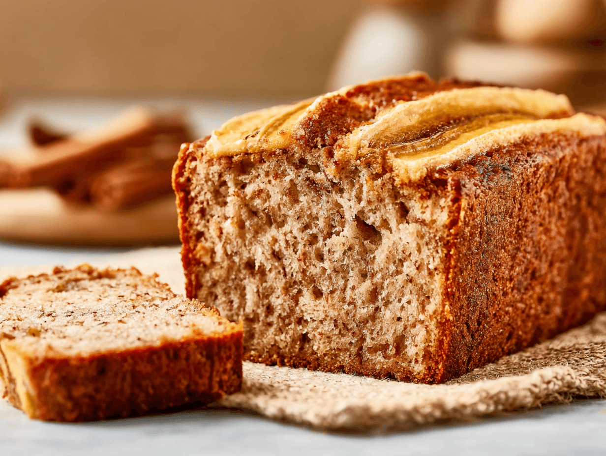 Banana Bread With Greek Yogurt – Moist, Easy Homemade Recipe 5 banana bread with greek yogurt sliced homemade loaf
